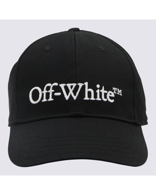 Off-White c/o Virgil Abloh Black And White Canvas Logo Baseball Cap for men
