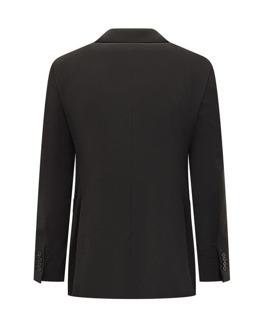 Emporio Armani Black Single-Breasted Blazer for men