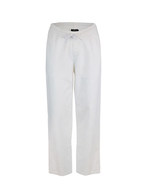 A.P.C. White Pants for men