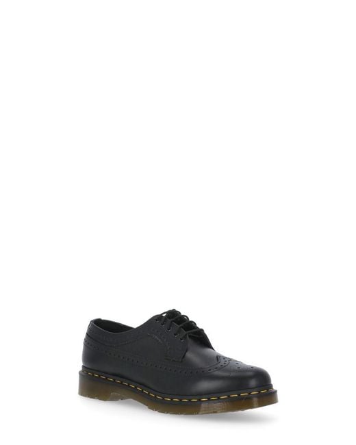 Dr. Martens Black Brogue 3989 Lace-Up Shoes for men