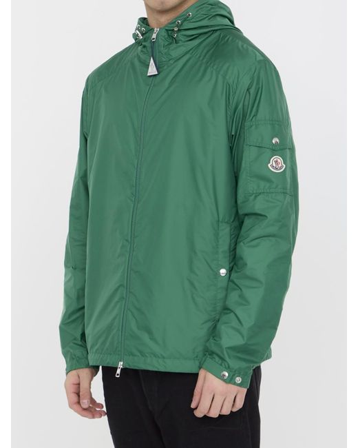 Moncler Green Etiache Rain Jacket for men