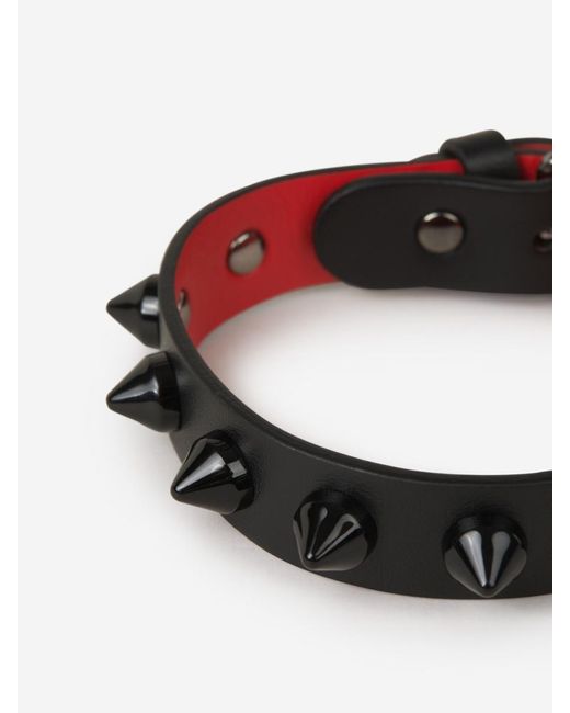 Christian Louboutin Multicolor Loubilink Leather Bracelet for men