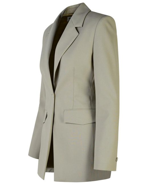 Moschino Green Wool Blend Blazer