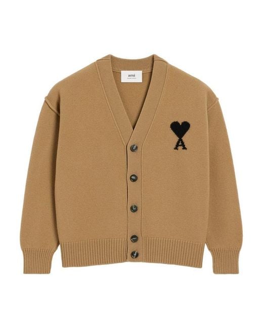 AMI Natural Adc Cardigan for men