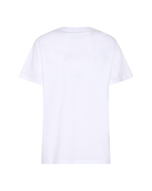 Ganni White T-Shirts And Polos