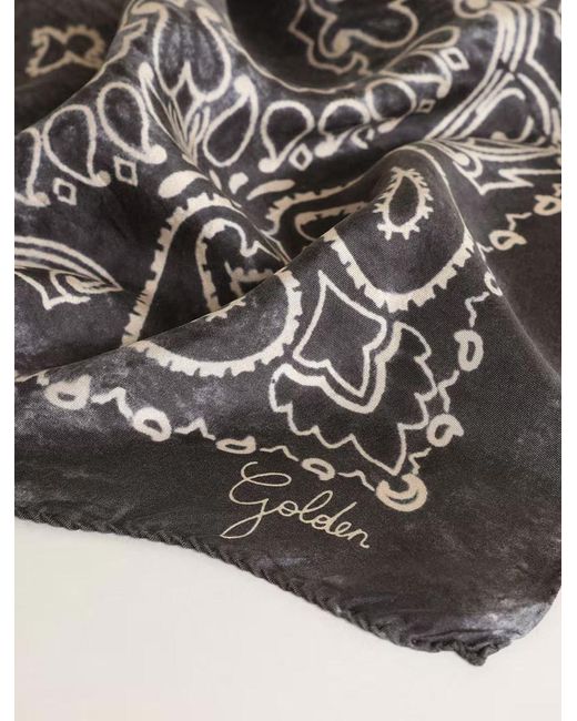 Golden Goose Deluxe Brand Gray Scarfs for men