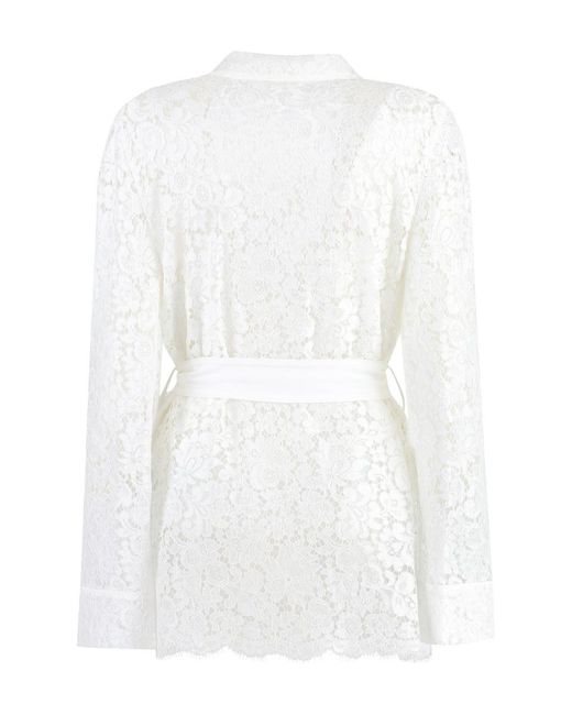 Dolce & Gabbana White Lace Jacket