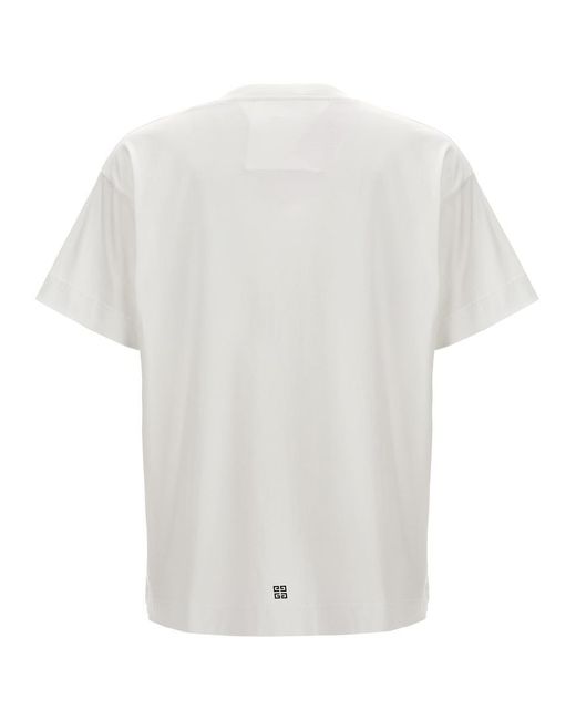 Givenchy White Printed T-shirt for men