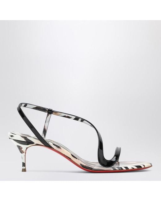 Christian Louboutin White Rosalie Patent Sandals