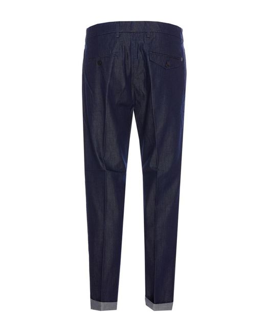 Dondup Blue Trousers for men