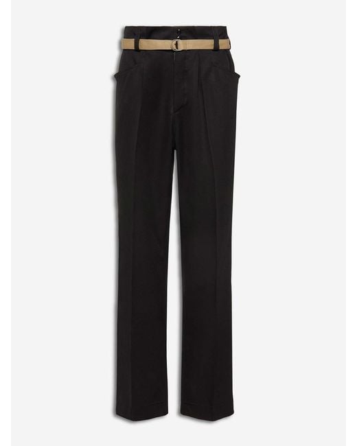 Maison Margiela Black Wool Dress Trousers for men