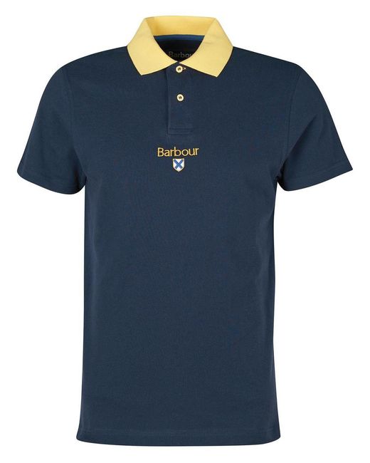 Barbour Blue Founders Polo for men