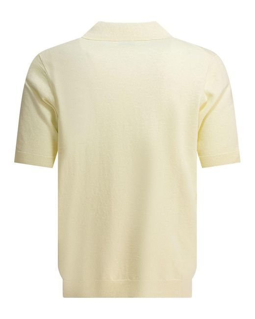 Norse Projects White "Leif" Polo Shirt for men