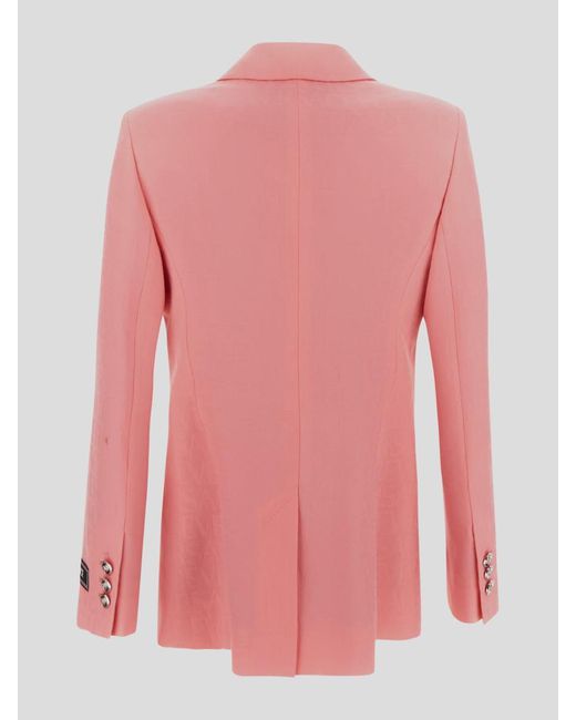 Versace Pink All-over Logo Informal Jacket