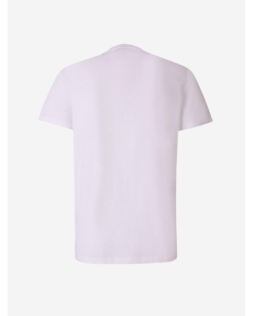 Balmain Pink Printed Logo T-shirt for men