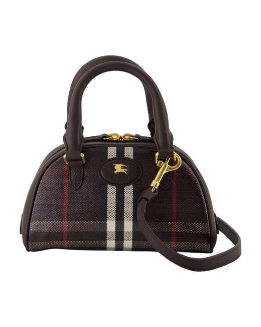 Burberry Black Highlands Mini Bowling Purse