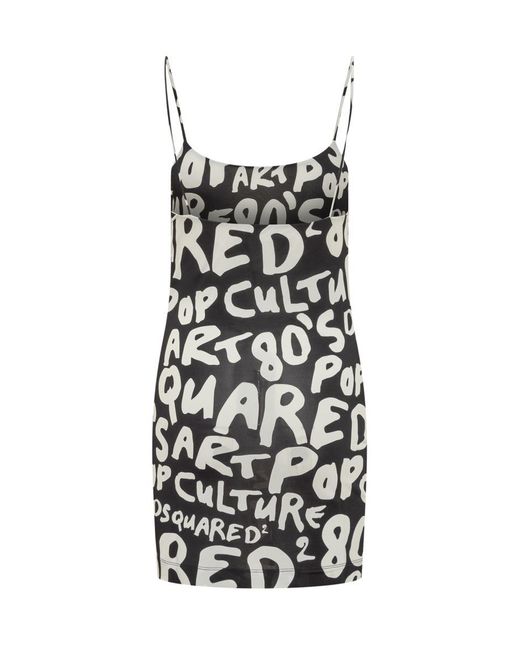 DSquared² White 'd2 Pop 80's' Collection Dress,