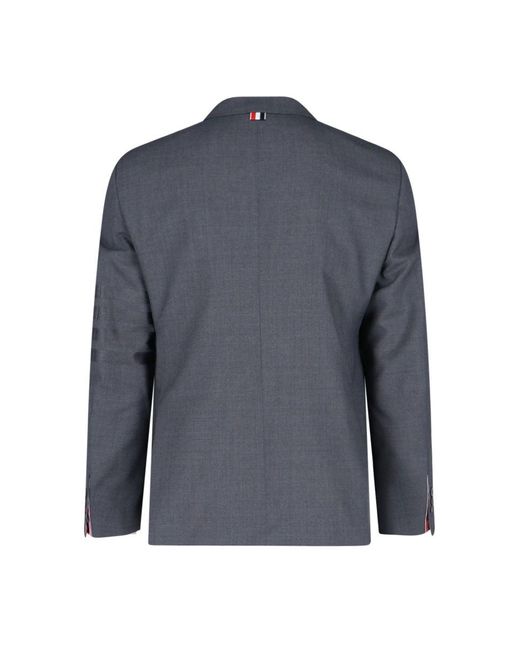 Thom Browne Blue "4-bar" Blazer Jacket for men