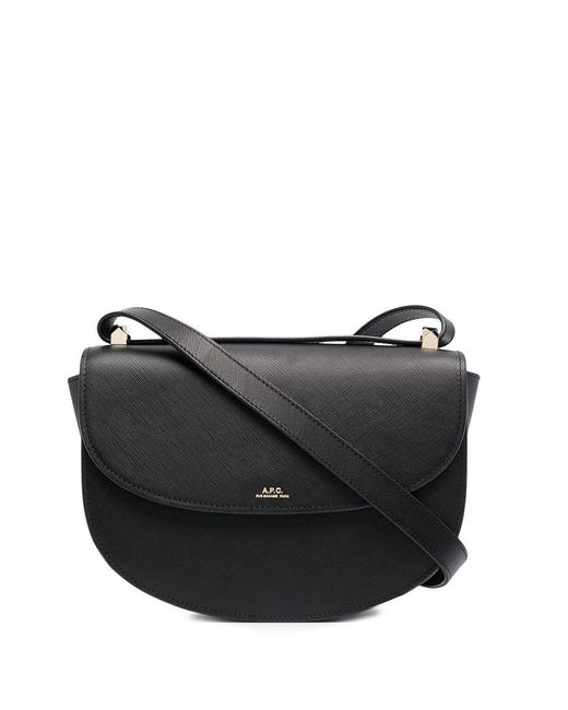 A.P.C. Genève Shoulder Bag in Black | Lyst