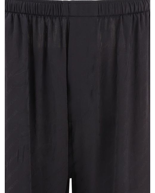 Balenciaga Black "Bal Diagonal Allover" Trousers