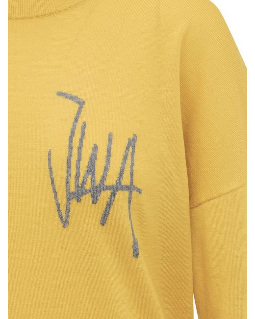 J.W. Anderson Yellow Sweater With Logo