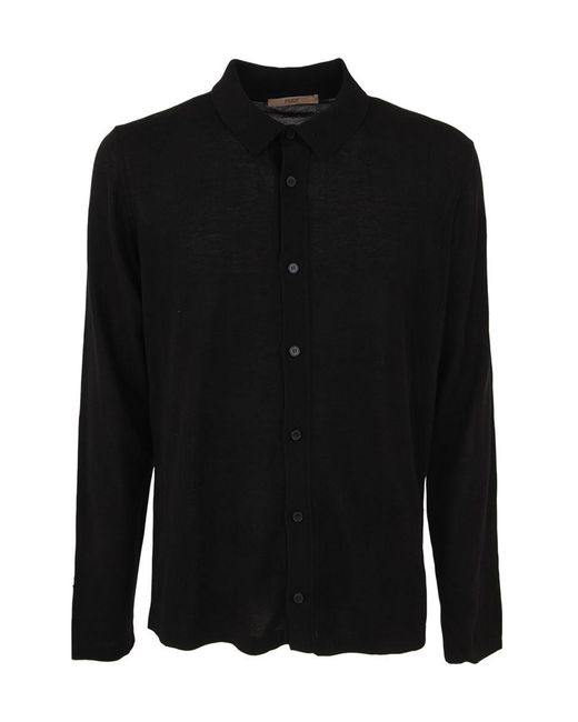Roberto Collina Black Long Sleeve Shirt for men