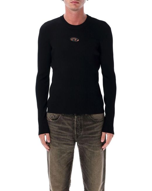 DIESEL Blue K-Zackary Mock Neck Jumper for men
