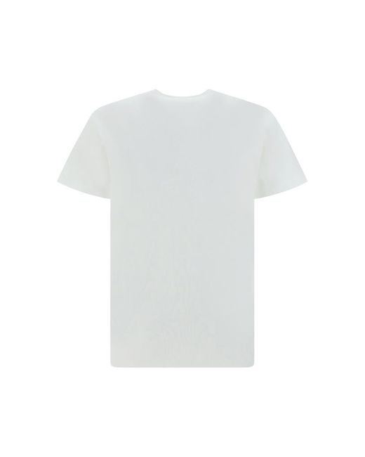 DSquared² White Logo Print Cotton T Shirt. for men
