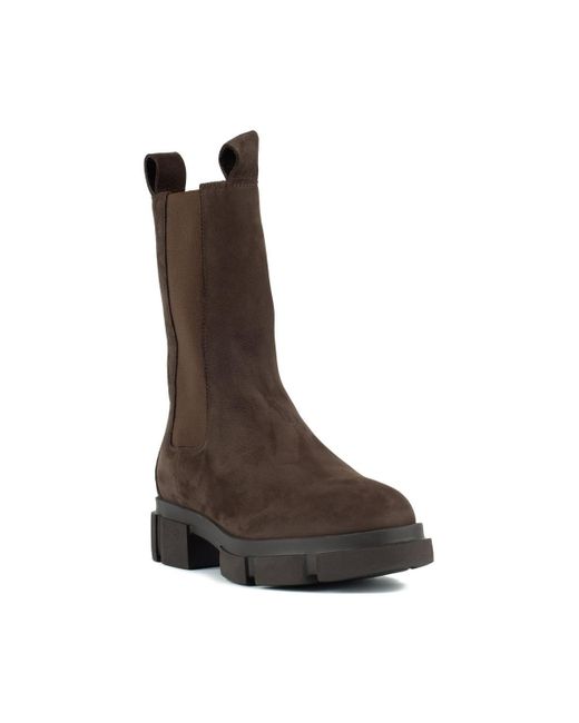 COPENHAGEN Brown Chelsea Boot Nubuck Chocolate