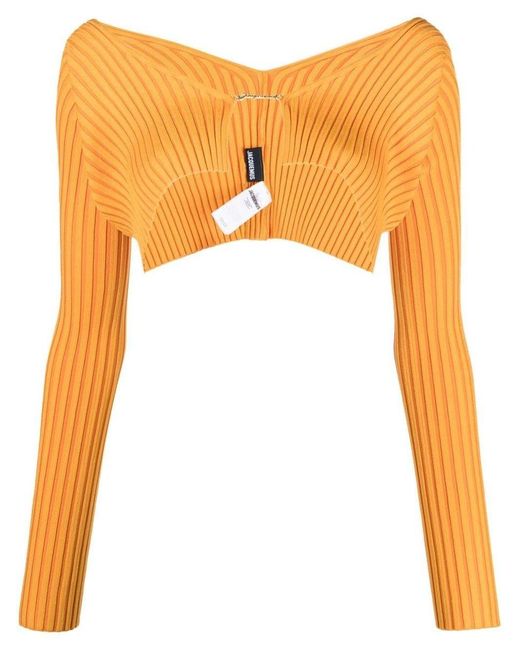 Jacquemus Orange Sweaters