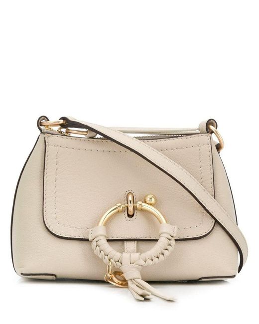 See By Chloé Natural Joan Mini Leather Crossbody Bag