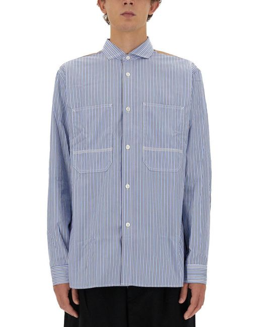 Junya Watanabe Blue Cotton Shirt for men