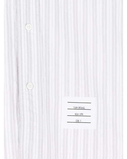 Thom Browne White Med Cotton Shirt for men