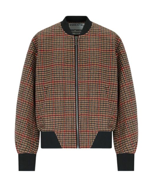 Essentiel Antwerp Brown Iti Bomber Jacket