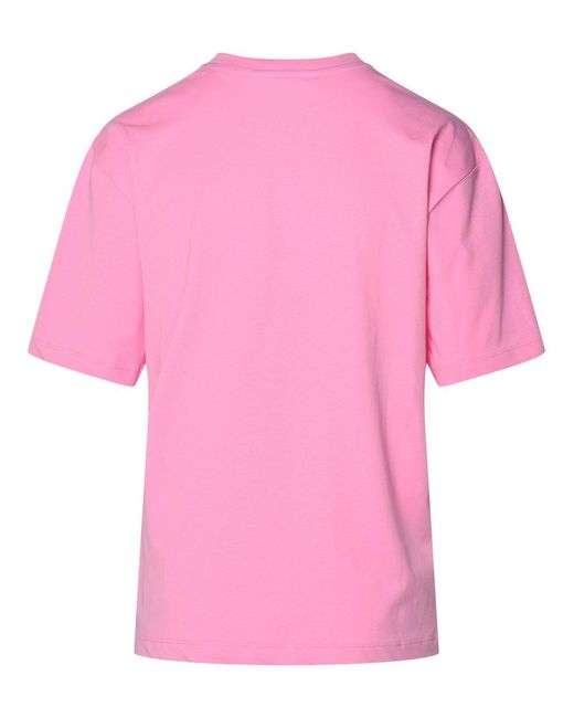 Chiara Ferragni Pink Cotton T-Shirt