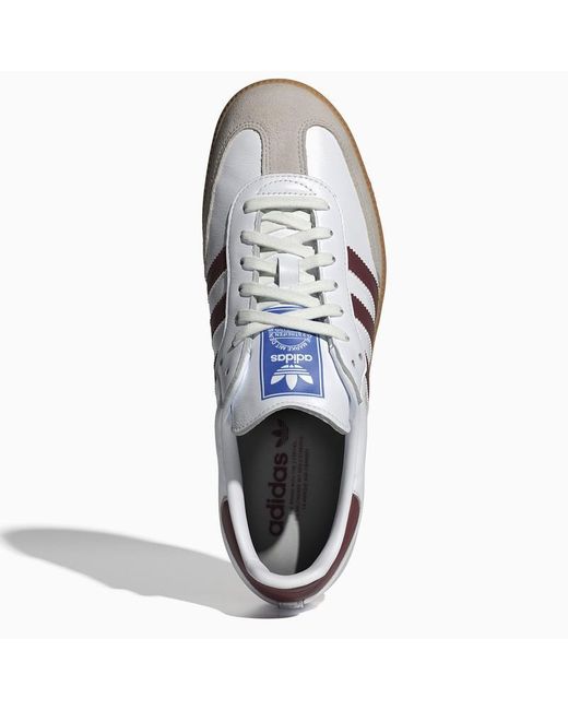 Adidas Originals Low Samba Og White/burgundy Trainer for men
