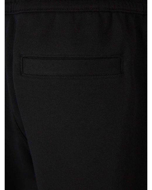 Burberry Black Logo Cotton Bermuda Shorts for men