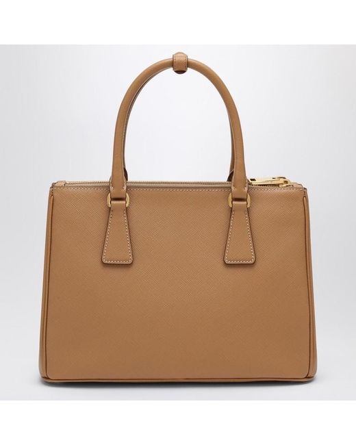 Prada Brown Medium Galleria Bag In Saffiano