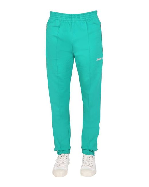 MOUTY Green Logo Embroidery JOGGING Pants for men