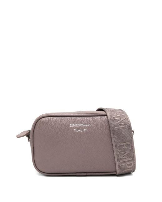 Emporio Armani Gray Crossbody Camera Bag