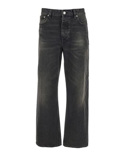 Won Hundred Gray Jeans With Belt Loops for men
