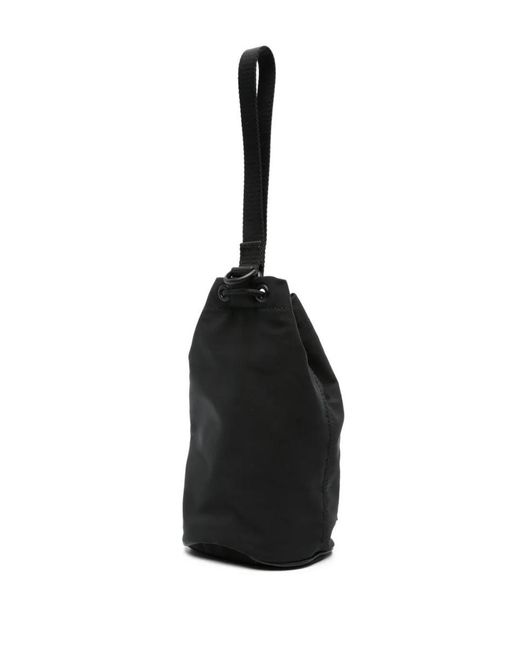 Moncler Black Mini Logo-patch Bucket Bag