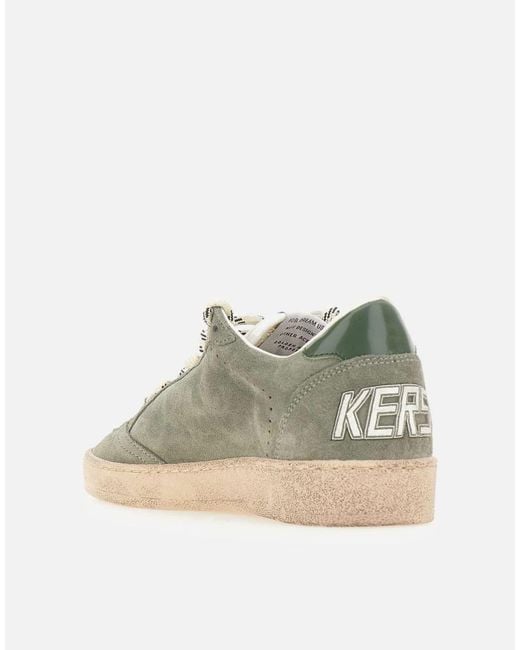 Golden Goose Deluxe Brand Green "Ball Star Suede" Sneakers
