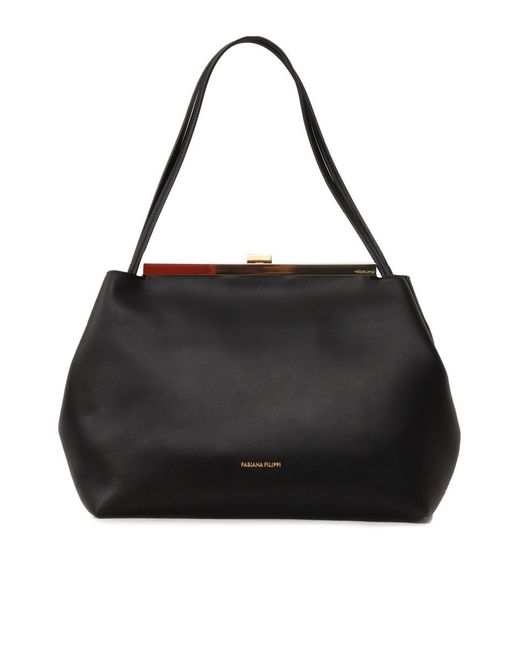 Fabiana Filippi Black Shoulder Bag