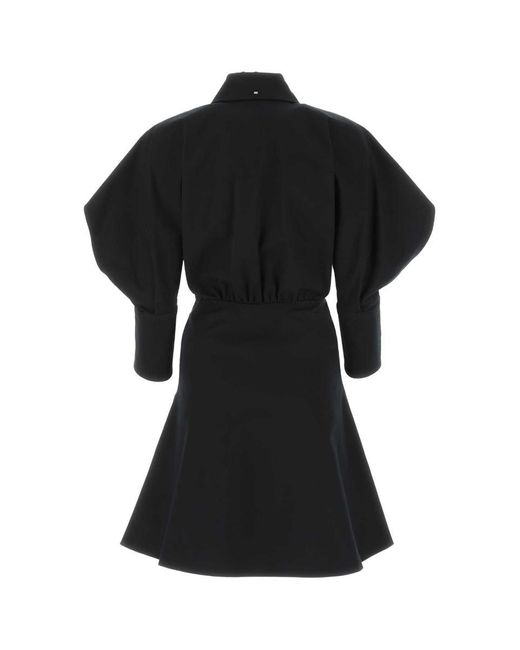Sportmax Black Stretch Cotton Fervida Dress