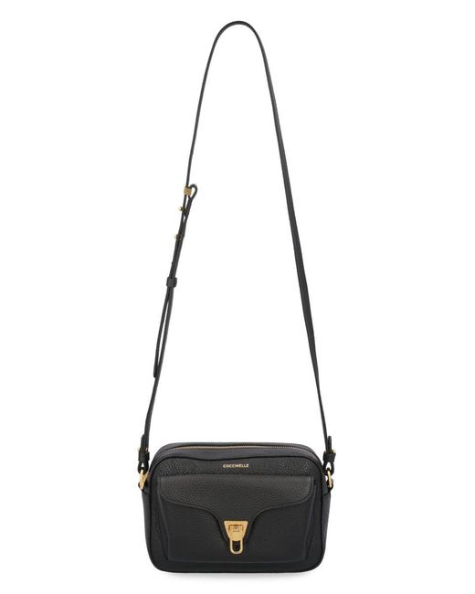 Coccinelle Black Beat Soft Leather Crossbody Bag
