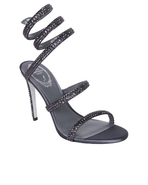 Rene Caovilla Blue Sandals