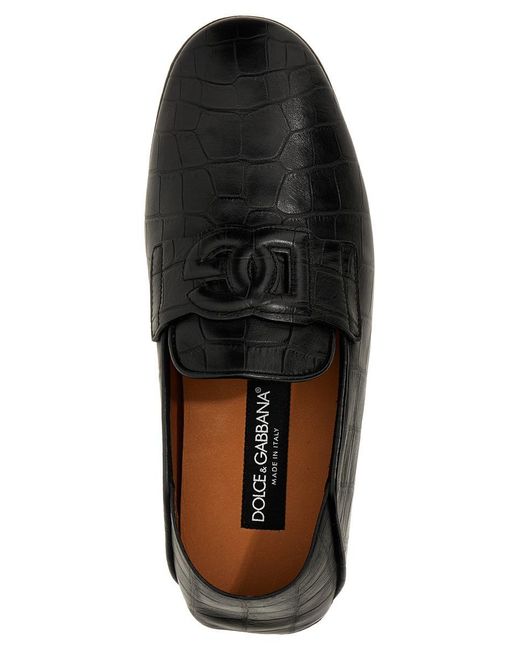 Dolce & Gabbana Black Driver Loafers for men