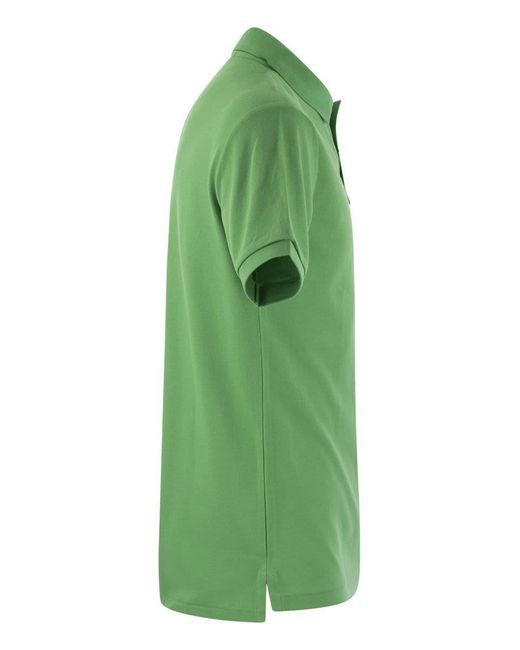 Polo Ralph Lauren Green Slim-Fit Pique Polo Shirt for men
