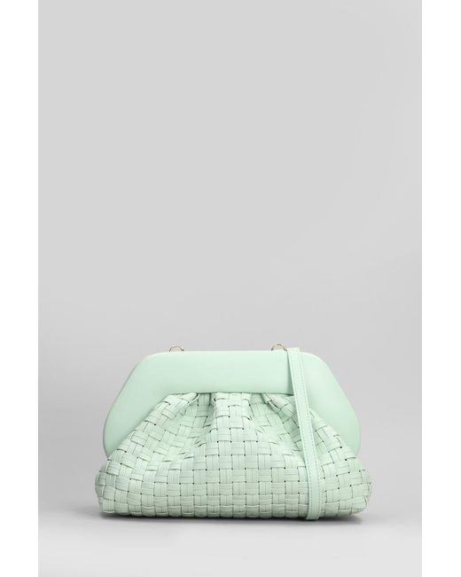THEMOIRÈ Green Tia Micro Weaved Clutch